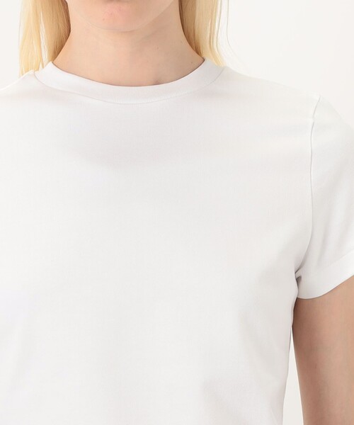 EDITION(エディション)の「ヘビーコットン コンパクトフィットティー(Tシャツ/カットソー・レディース・ベージュ/ホワイト・FREE)」の7枚目の写真