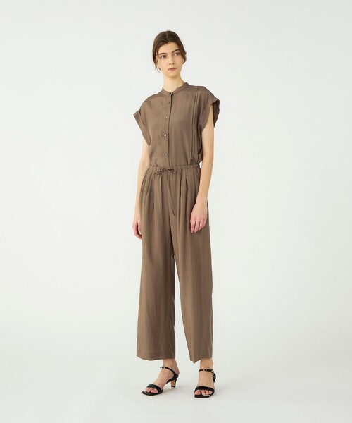 BALLSEY(ボールジィ)の「シルキーブロード ドロストワイドパンツ(その他パンツ・レディース・ダークグレー/ブラウン・36/34)」の3枚目の写真