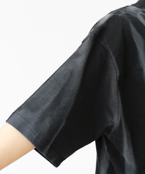 minsobi(ミンソビ)の「スプレーグラデーション ペイントスプラッシュ オーバーサイズ半袖Tシャツ ユニセックス(Tシャツ/カットソー・メンズ・ホワイト/ブラック・FREE)」の3枚目の写真