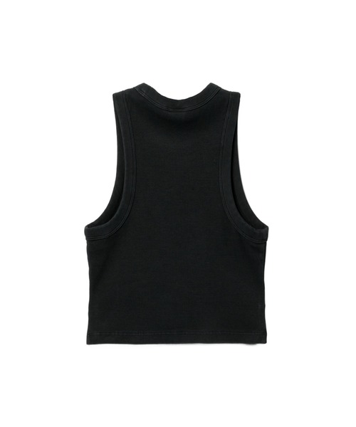 A BATHING APE（アベイシングエイプ）の「APEE BABY EMBROIDERY PIGMENT DYE CROP TANK TOP（タンクトップ・レディース・ブラック/ブルー/バーガンディー・SMALL/X-SMALL）」の4枚目の写真