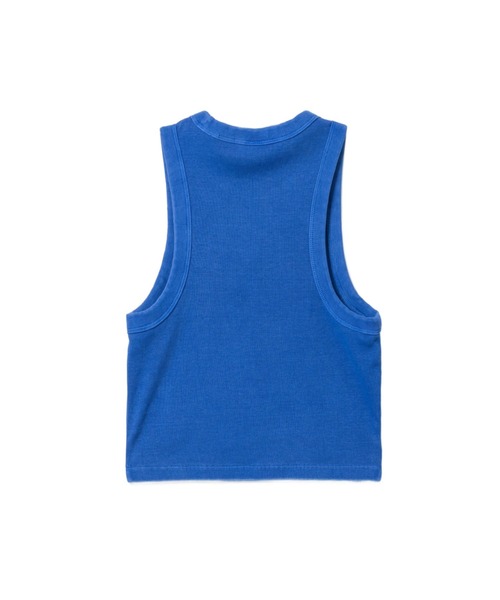 A BATHING APE（アベイシングエイプ）の「APEE BABY EMBROIDERY PIGMENT DYE CROP TANK TOP（タンクトップ・レディース・ブラック/ブルー/バーガンディー・SMALL/X-SMALL）」の5枚目の写真