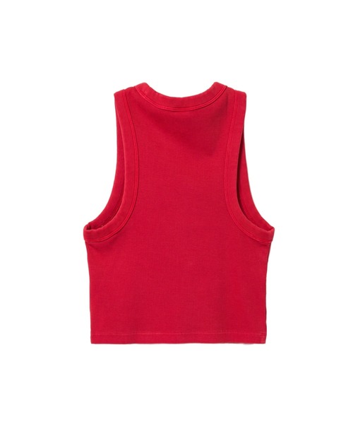 A BATHING APE（アベイシングエイプ）の「APEE BABY EMBROIDERY PIGMENT DYE CROP TANK TOP（タンクトップ・レディース・ブラック/ブルー/バーガンディー・SMALL/X-SMALL）」の6枚目の写真