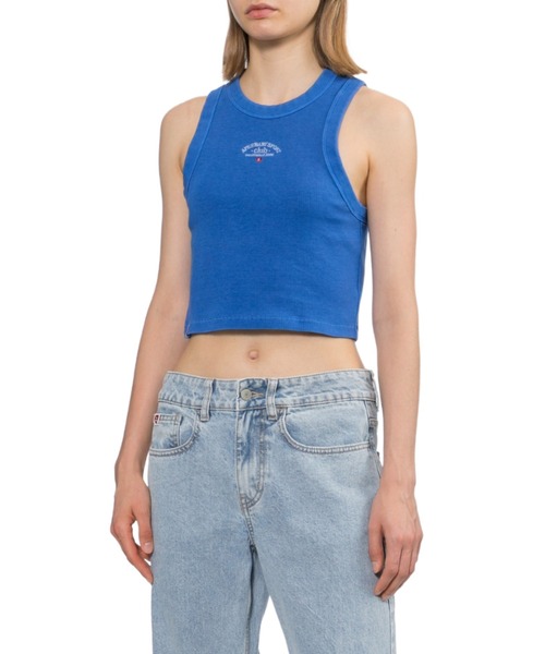 A BATHING APE（アベイシングエイプ）の「APEE BABY EMBROIDERY PIGMENT DYE CROP TANK TOP（タンクトップ・レディース・ブラック/ブルー/バーガンディー・SMALL/X-SMALL）」の8枚目の写真