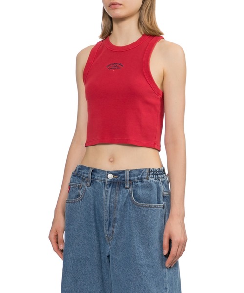 A BATHING APE（アベイシングエイプ）の「APEE BABY EMBROIDERY PIGMENT DYE CROP TANK TOP（タンクトップ・レディース・ブラック/ブルー/バーガンディー・SMALL/X-SMALL）」の9枚目の写真