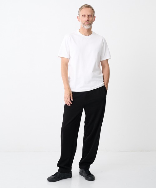 ATTACHMENT(アタッチメント)の「【ATTACHMENT/アタッチメント】COTTON DOUBLE FACE SLIM FIT S/S TEE/コットンダブルフェイス スリムフィットS/S Tシャツ(Tシャツ/カットソー・メンズ・ホワイト/ブラック・2/3)」の3枚目の写真