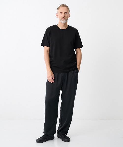 ATTACHMENT(アタッチメント)の「【ATTACHMENT/アタッチメント】COTTON DOUBLE FACE SLIM FIT S/S TEE/コットンダブルフェイス スリムフィットS/S Tシャツ(Tシャツ/カットソー・メンズ・ホワイト/ブラック・2/3)」の7枚目の写真