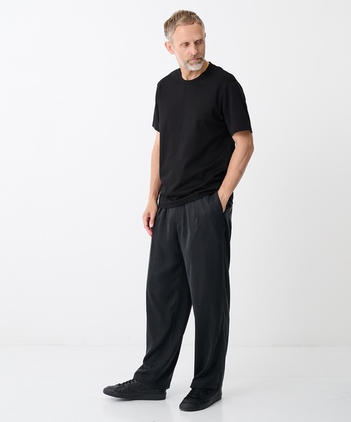 ATTACHMENT(アタッチメント)の「【ATTACHMENT/アタッチメント】COTTON DOUBLE FACE SLIM FIT S/S TEE/コットンダブルフェイス スリムフィットS/S Tシャツ(Tシャツ/カットソー・メンズ・ホワイト/ブラック・2/3)」の8枚目の写真