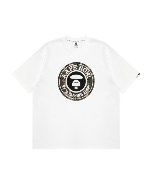 AAPE BY A BATHING APE(エーエイプバイアベイシングエイプ)の「AAPE MAIN TEE(Tシャツ/カットソー・メンズ・ホワイト/ブラック・SMALL/MEDIUM/LARGE/X-LARGE/XX-LARGE)」の1枚目の写真
