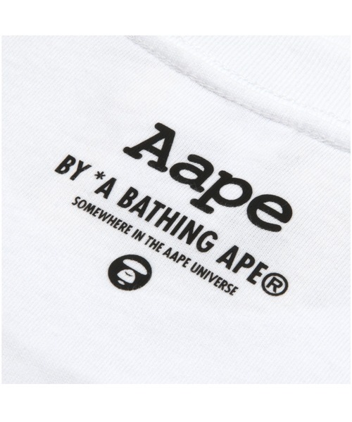 AAPE BY A BATHING APE(エーエイプバイアベイシングエイプ)の「AAPE MAIN TEE(Tシャツ/カットソー・メンズ・ホワイト/ブラック・SMALL/MEDIUM/LARGE/X-LARGE/XX-LARGE)」の5枚目の写真