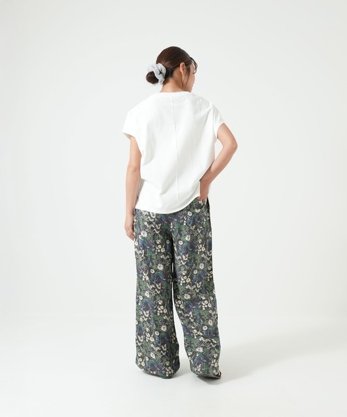 HEART MARKET(ハートマーケット)の「さらっと快適ゆったりワイドパンツ(裏地付き)(その他パンツ・レディース・モカ/ブラック/ベージュ系/チャコール・LARGE/MEDIUM)」の7枚目の写真