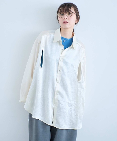 I am I in fact...（アイアムアイインファクト）の「MARGARITA SHIRTS（シャツ/ブラウス・レディース・アイボリー・FREE）」の2枚目の写真
