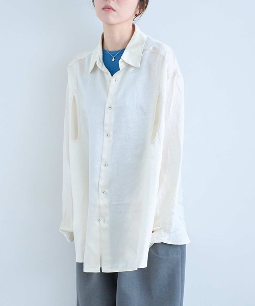 I am I in fact...（アイアムアイインファクト）の「MARGARITA SHIRTS（シャツ/ブラウス・レディース・アイボリー・FREE）」の3枚目の写真