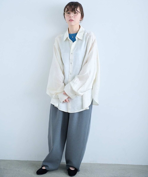 I am I in fact...（アイアムアイインファクト）の「MARGARITA SHIRTS（シャツ/ブラウス・レディース・アイボリー・FREE）」の9枚目の写真
