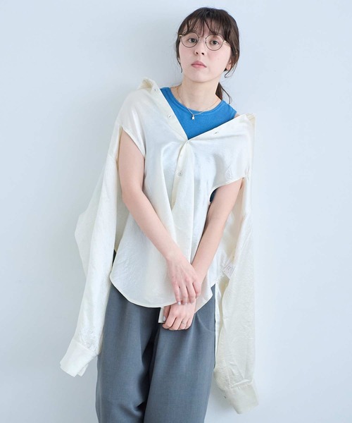 I am I in fact...（アイアムアイインファクト）の「MARGARITA SHIRTS（シャツ/ブラウス・レディース・アイボリー・FREE）」の17枚目の写真