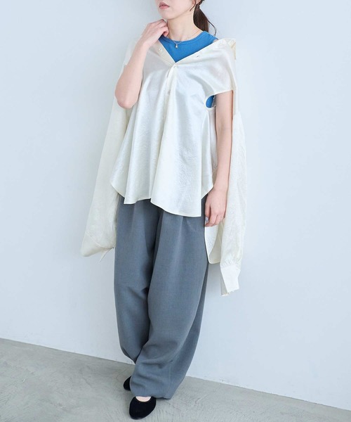I am I in fact...（アイアムアイインファクト）の「MARGARITA SHIRTS（シャツ/ブラウス・レディース・アイボリー・FREE）」の18枚目の写真