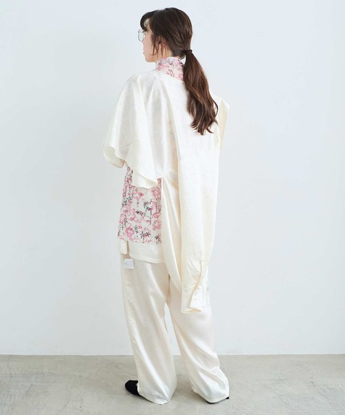I am I in fact...(アイアムアイインファクト)の「MARGARITA SHIRTS(シャツ/ブラウス・レディース・アイボリー/ブラック/サックスブルー・FREE)」の21枚目の写真