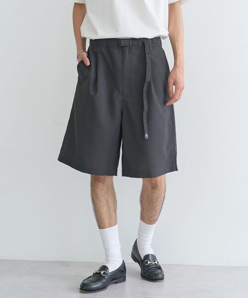 CRAFT STANDARD BOUTIQUE(クラフトスタンダードブティック)の「接触冷感/吸水速乾/UVカット Fluxaire クライミングハーフパンツ(その他パンツ・メンズ・グレイッシュベージュ/ネイビー/ブラック/チャコールグレー・M/L)」の2枚目の写真