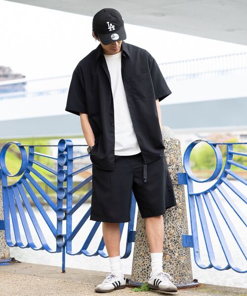 CRAFT STANDARD BOUTIQUE(クラフトスタンダードブティック)の「接触冷感/吸水速乾/UVカット Fluxaire クライミングハーフパンツ(その他パンツ・メンズ・グレイッシュベージュ/ネイビー/ブラック/チャコールグレー・M/L)」の9枚目の写真
