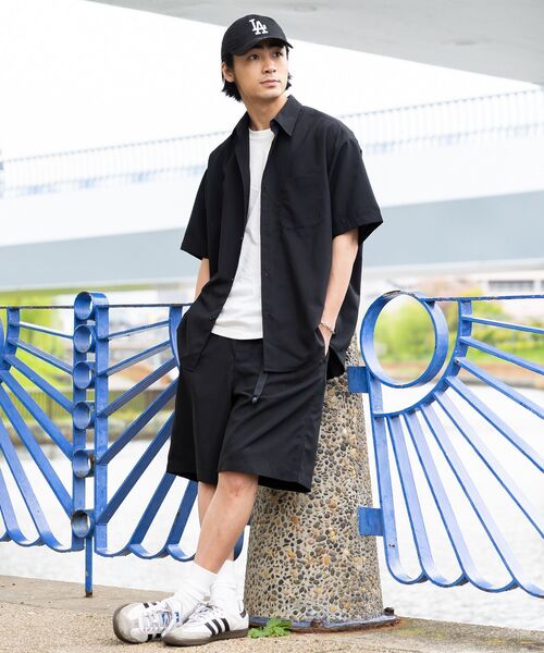 CRAFT STANDARD BOUTIQUE(クラフトスタンダードブティック)の「接触冷感/吸水速乾/UVカット Fluxaire クライミングハーフパンツ(その他パンツ・メンズ・グレイッシュベージュ/ネイビー/ブラック/チャコールグレー・M/L)」の10枚目の写真