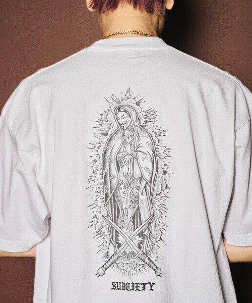 Subciety(サブサエティ)の「Saint riot tee(Tシャツ/カットソー・メンズ・ホワイト/ブラック・SMALL/LARGE/MEDIUM/X-LARGE)」の7枚目の写真