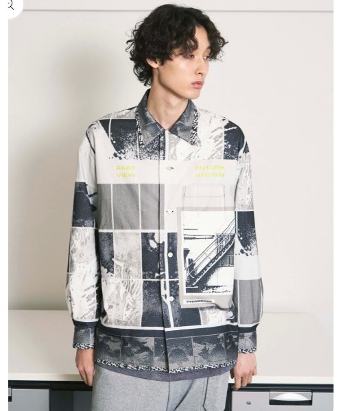 fridge(フリッジ)の「【PHINGERIN】フィンガリン FLANNEL OPEN COLLAR SHIRT(シャツ/ブラウス・メンズ・ホワイト・FREE)」の3枚目の写真