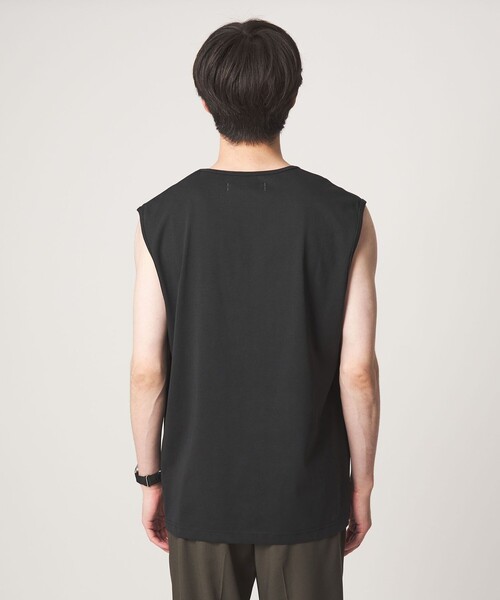 green label relaxing(グリーンレーベルリラクシング)の「【別注/WEB限定】<3/2 WORKS>GLR ノースリーブ タンクトップ(タンクトップ・メンズ・オフホワイト/ブラック・S/L/XL/M)」の9枚目の写真