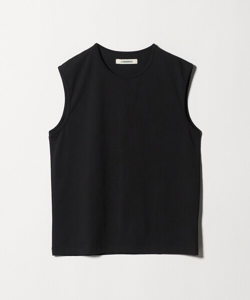 green label relaxing(グリーンレーベルリラクシング)の「【別注/WEB限定】<3/2 WORKS>GLR ノースリーブ タンクトップ(タンクトップ・メンズ・オフホワイト/ブラック・S/L/XL/M)」の10枚目の写真