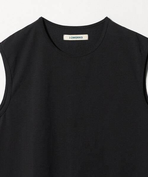 green label relaxing(グリーンレーベルリラクシング)の「【別注/WEB限定】<3/2 WORKS>GLR ノースリーブ タンクトップ(タンクトップ・メンズ・オフホワイト/ブラック・S/L/XL/M)」の12枚目の写真