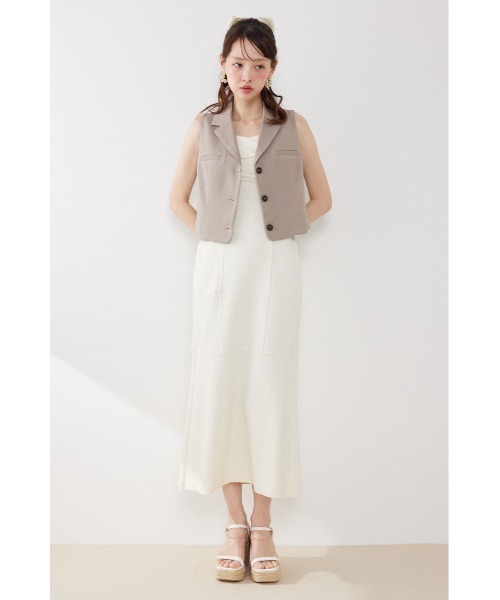 rienda(リエンダ)の「シングルテーラードベスト 夏服(ベスト・レディース・ホワイト/ベージュ/ブラック・SMALL/MEDIUM)」の18枚目の写真