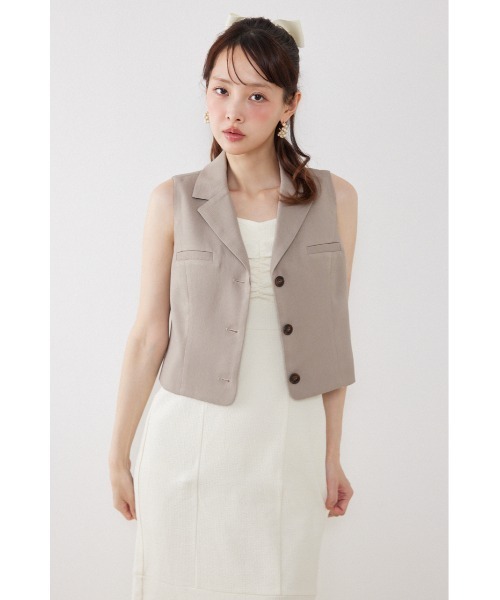 rienda(リエンダ)の「シングルテーラードベスト 夏服(ベスト・レディース・ホワイト/ベージュ/ブラック・SMALL/MEDIUM)」の21枚目の写真
