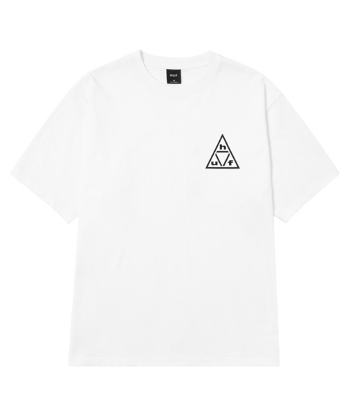 HUF(ハフ)の「TRIPLE TRIANGLE TEE(Tシャツ/カットソー・メンズ・ブラック/ホワイト・S/M/L/XL/XXL)」の12枚目の写真