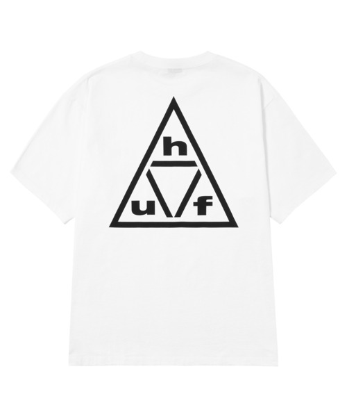 HUF(ハフ)の「TRIPLE TRIANGLE TEE(Tシャツ/カットソー・メンズ・ブラック/ホワイト・S/M/L/XL/XXL)」の5枚目の写真