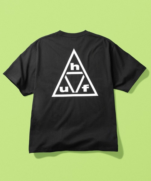HUF(ハフ)の「TRIPLE TRIANGLE TEE(Tシャツ/カットソー・メンズ・ブラック/ホワイト・S/M/L/XL/XXL)」の4枚目の写真
