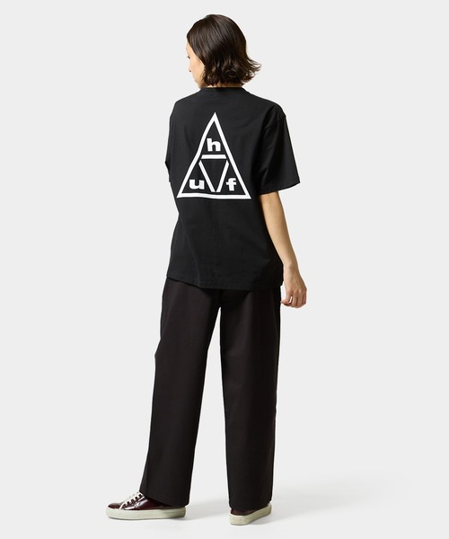 HUF(ハフ)の「TRIPLE TRIANGLE TEE(Tシャツ/カットソー・メンズ・ブラック/ホワイト・S/M/L/XL/XXL)」の11枚目の写真