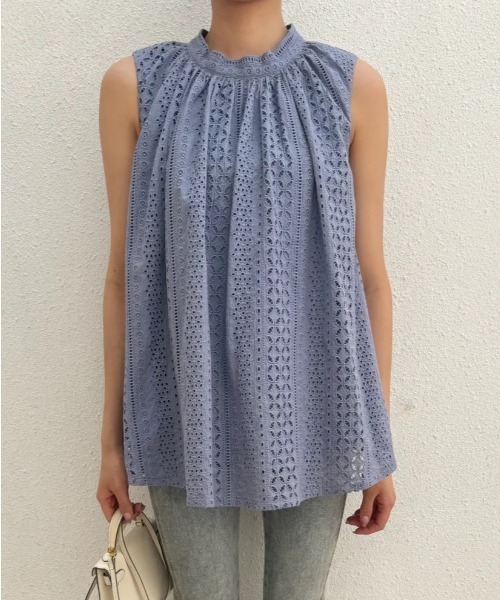 BIRTHDAY BASH（バースデイバッシュ）の「BB ORIGINAL A LINE LACE TOPS（Tシャツ/カットソー・レディース・パープル/ブルー・MEDIUM/SMALL）」の3枚目の写真