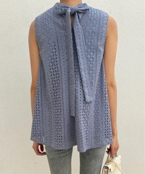 BIRTHDAY BASH（バースデイバッシュ）の「BB ORIGINAL A LINE LACE TOPS（Tシャツ/カットソー・レディース・パープル/ブルー・MEDIUM/SMALL）」の5枚目の写真
