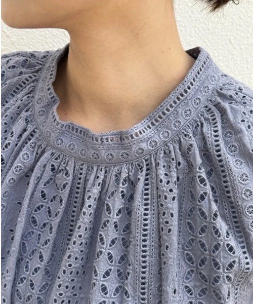 BIRTHDAY BASH（バースデイバッシュ）の「BB ORIGINAL A LINE LACE TOPS（Tシャツ/カットソー・レディース・パープル/ブルー・MEDIUM/SMALL）」の6枚目の写真