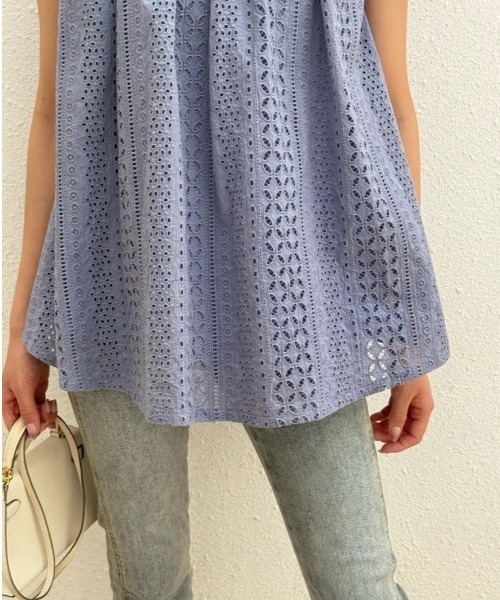 BIRTHDAY BASH（バースデイバッシュ）の「BB ORIGINAL A LINE LACE TOPS（Tシャツ/カットソー・レディース・パープル/ブルー・MEDIUM/SMALL）」の7枚目の写真