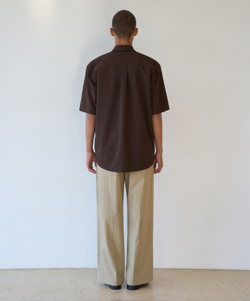 TRIP LE SENS（トリップ ル センス）の「ミストグリッドハーフシャツ_ブラウン（シャツ/ブラウス・メンズ・その他・MEDIUM/LARGE）」の3枚目の写真