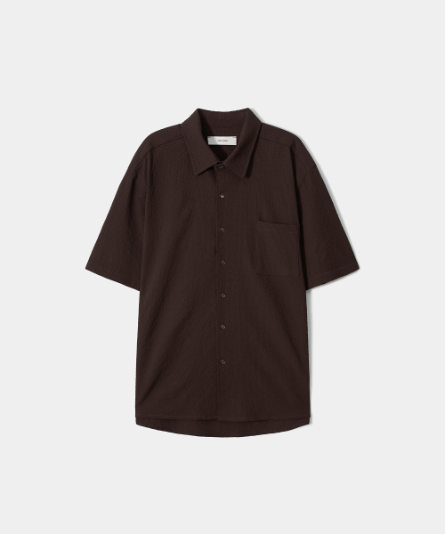 TRIP LE SENS（トリップ ル センス）の「ミストグリッドハーフシャツ_ブラウン（シャツ/ブラウス・メンズ・その他・MEDIUM/LARGE）」の4枚目の写真