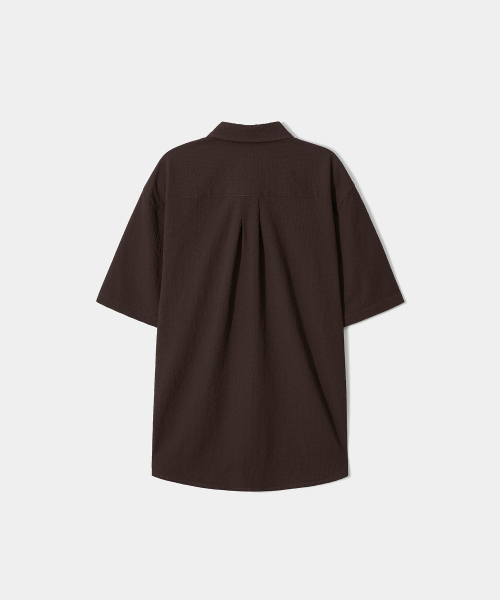 TRIP LE SENS（トリップ ル センス）の「ミストグリッドハーフシャツ_ブラウン（シャツ/ブラウス・メンズ・その他・MEDIUM/LARGE）」の5枚目の写真