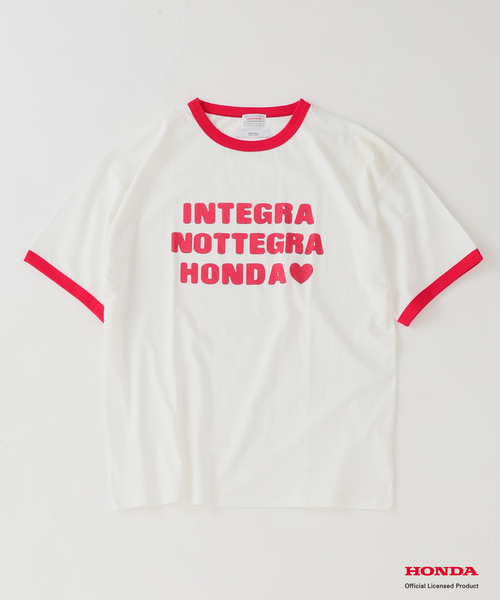 JOURNAL STANDARD relume(ジャーナルスタンダード レリューム)の「Honda / ホンダ 別注 インテグラ リンガー Tシャツ(Tシャツ/カットソー・メンズ・ホワイト/ホワイト×ホワイト・LARGE/MEDIUM)」の1枚目の写真