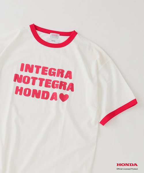 JOURNAL STANDARD relume(ジャーナルスタンダード レリューム)の「Honda / ホンダ 別注 インテグラ リンガー Tシャツ(Tシャツ/カットソー・メンズ・ホワイト/ホワイト×ホワイト・LARGE/MEDIUM)」の4枚目の写真