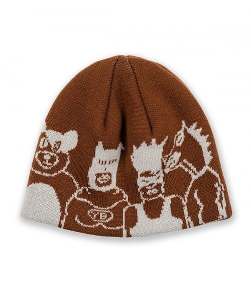 VILLAIN HERO BEANIE_BROWN（ニットキャップ/ビーニー）｜youthbath