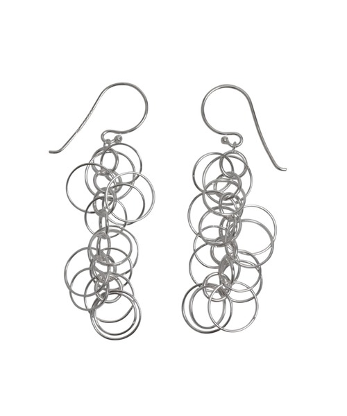 YArKA（ヤーカ）の「【YArKA/ヤーカ】multiple circles design earring(pierce) [tju SICA15] / 多重円のデザインピアス（ピアス（両耳用）・レディース・シルバー・FREE）」の3枚目の写真