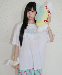 ラッキーベリー オーバーサイズTシャツ ホワイト