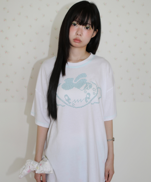 NOFFICIALNOFFICE（ノフィシャルノフィス）の「ラッキーベリー オーバーサイズTシャツ ホワイト（Tシャツ/カットソー・レディース・その他・FREE）」の3枚目の写真
