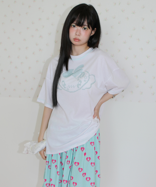 NOFFICIALNOFFICE（ノフィシャルノフィス）の「ラッキーベリー オーバーサイズTシャツ ホワイト（Tシャツ/カットソー・レディース・その他・FREE）」の4枚目の写真