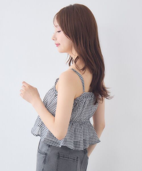 ems excite(エムズエキサイト)の「【セットアイテム】シアーシャツ&キャミSET(シャツ/ブラウス・レディース・ブラック系その他2/ブルー系その他2/ピンク系その他2・FREE)」の8枚目の写真