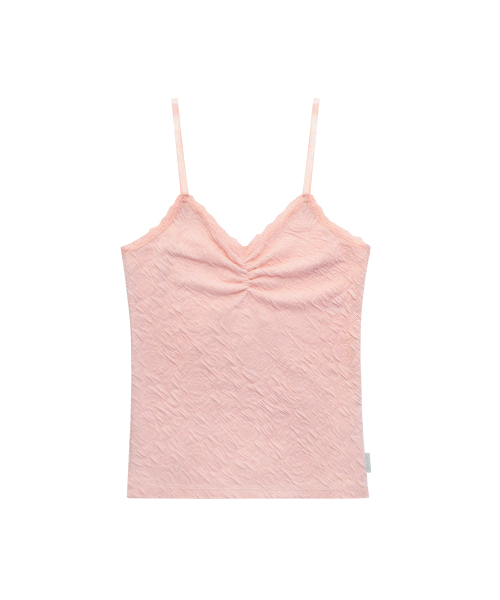 MIRECO(ミレコ)の「FLOWER EMBOSSED SLEEVELESS BABY PINK(Tシャツ/カットソー・レディース・その他・FREE)」の4枚目の写真